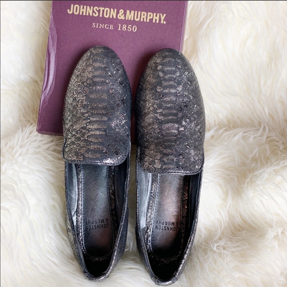 NIB Johnston & Murphy Sierra Graphite Loafer 6.5